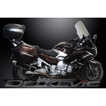 Delkevic slip-on kit Oval Carbon 450mm zonder e-keur - FJR1300 (2006-2020)