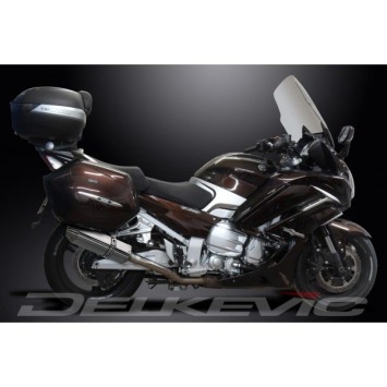 Delkevic slip-on kit Tri-Oval RVS 320mm zonder e-keur - FJR1300 (2006-2020)