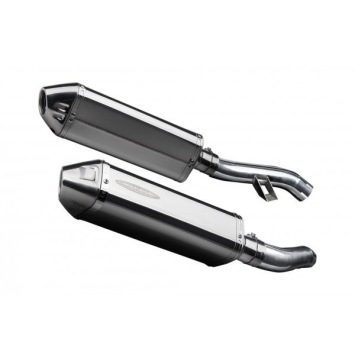 Delkevic slip-on kit Tri-Oval RVS 320mm zonder e-keur - FJR1300 (2006-2020)