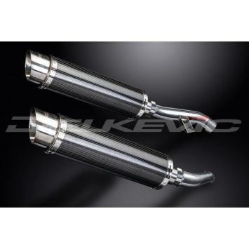 Delkevic slip-on kit Round Carbon 350mm zonder e-keur - FJR1300 (2006-2020)