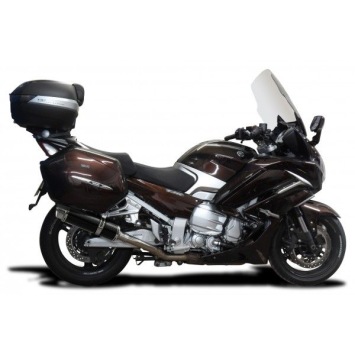 Delkevic slip-on kit Round Carbon 350mm zonder e-keur - FJR1300 (2006-2020)