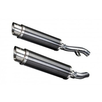 Delkevic slip-on kit Round Carbon 350mm zonder e-keur - FJR1300 (2006-2020)