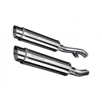 Delkevic slip-on kit Round RVS 350mm zonder e-keur - FJR1300 (2006-2020)