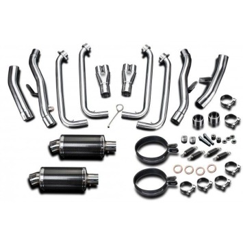 Delkevic volledig systeem Oval Carbon 225mm zonder e-keur - FJR1300/ABS (2006-2020)