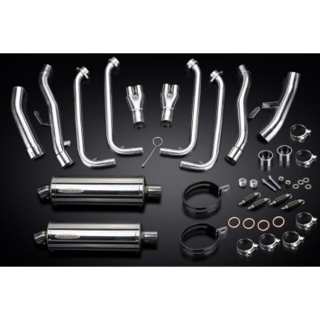 Delkevic volledig systeem Oval RVS 350mm zonder e-keur - FJR1300/ABS (2006-2020)