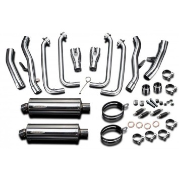 Delkevic volledig systeem Oval RVS 350mm zonder e-keur - FJR1300/ABS (2006-2020)