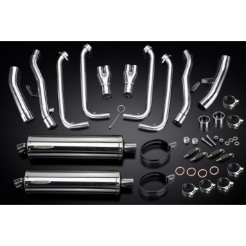 Delkevic volledig systeem Oval RVS 450mm zonder e-keur - FJR1300/ABS (2006-2020)