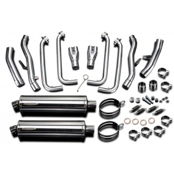 Delkevic volledig systeem Oval RVS 450mm zonder e-keur - FJR1300/ABS (2006-2020)