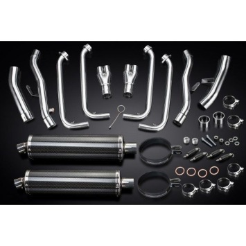 Delkevic volledig systeem Oval Carbon 450mm zonder e-keur - FJR1300/ABS (2006-2020)