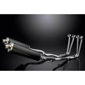 Delkevic volledig systeem Oval Carbon 450mm zonder e-keur - FJR1300/ABS (2006-2020)