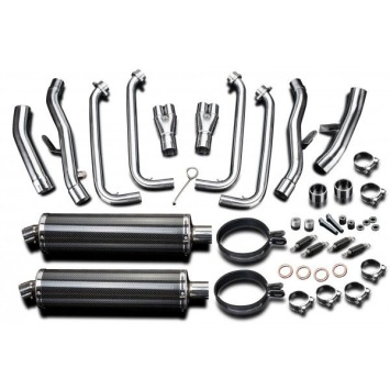 Delkevic volledig systeem Oval Carbon 450mm zonder e-keur - FJR1300/ABS (2006-2020)