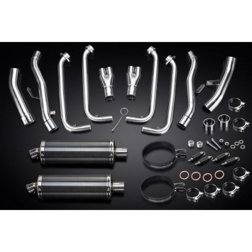 Delkevic volledig systeem Oval Carbon 350mm zonder e-keur - FJR1300/ABS (2006-2020)