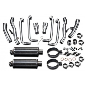 Delkevic volledig systeem Oval Carbon 350mm zonder e-keur - FJR1300/ABS (2006-2020)