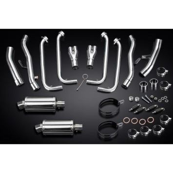 Delkevic volledig systeem Oval RVS 225mm zonder e-keur - FJR1300/ABS (2006-2020)