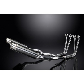 Delkevic Auspuffanlage Round Carbon 350mm ohne EG-BE - FJR1300/ABS (2006-2020)