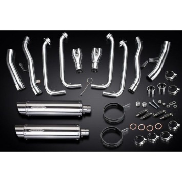 Delkevic volledig systeem Round RVS 350mm zonder e-keur - FJR1300/ABS (2006-2020)