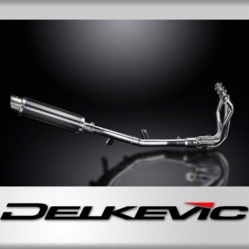 Delkevic volledig systeem Round Carbon 350mm zonder e-keur - KLZ1000 1000 VERSYS (2015-2018)