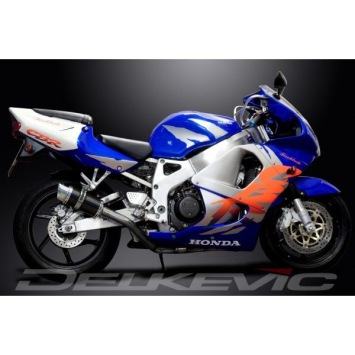Delkevic volledig systeem Round Carbon 200mm zonder e-keur - CBR900RR FIREBLADE (1992-1999)