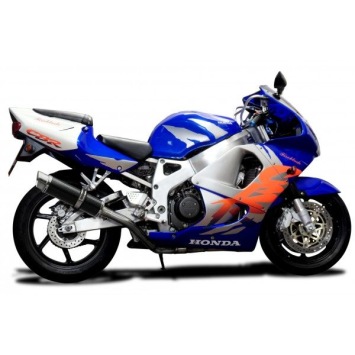 Delkevic volledig systeem Round Carbon 350mm zonder e-keur - CBR900RR FIREBLADE (1992-1999)