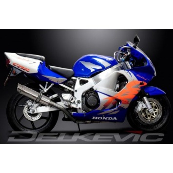 Delkevic volledig systeem Round RVS 350mm zonder e-keur - CBR900RR FIREBLADE (1992-1999)