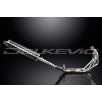 Delkevic volledig systeem Oval Carbon 450mm zonder e-keur - CBR900RR FIREBLADE (1992-1999)