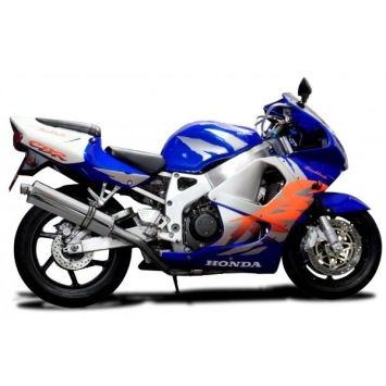 Delkevic volledig systeem Oval RVS 450mm zonder e-keur - CBR900RR FIREBLADE (1992-1999)