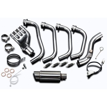 Delkevic volledig systeem Round RVS 200mm zonder e-keur - CB600F HORNET (2007-2013)