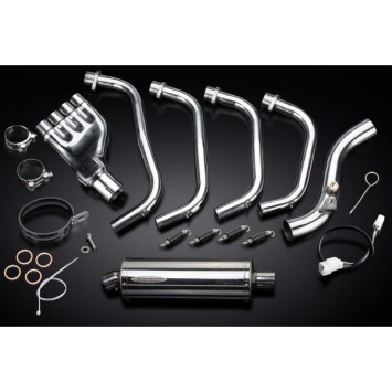 Delkevic volledig systeem Oval RVS 350mm zonder e-keur - CB600F HORNET (2007-2013)
