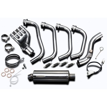 Delkevic volledig systeem Oval RVS 350mm zonder e-keur - CB600F HORNET (2007-2013)