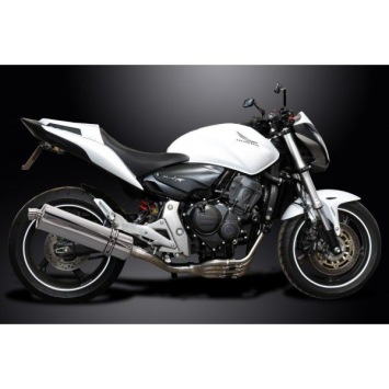 Delkevic volledig systeem Oval RVS 450mm zonder e-keur - CB600F HORNET (2007-2013)