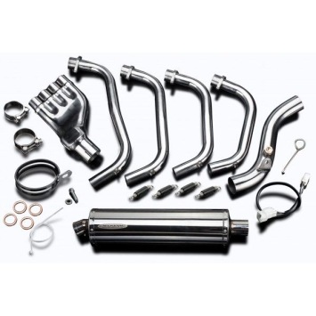 Delkevic volledig systeem Oval RVS 450mm zonder e-keur - CB600F HORNET (2007-2013)