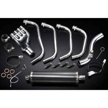 Delkevic volledig systeem Oval Carbon 450mm zonder e-keur - CB600F HORNET (2007-2013)