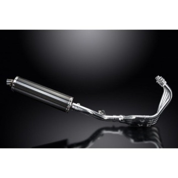 Delkevic volledig systeem Oval Carbon 450mm zonder e-keur - CB600F HORNET (2007-2013)