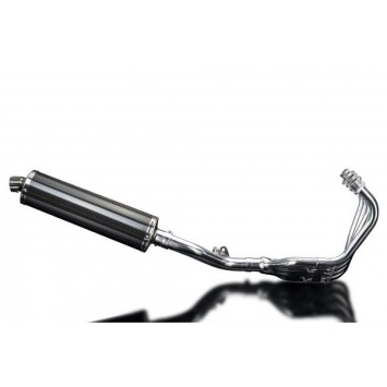 Delkevic volledig systeem Oval Carbon 450mm zonder e-keur - CB600F HORNET (2007-2013)