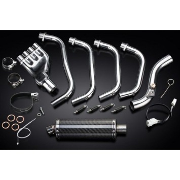 Delkevic volledig systeem Oval Carbon 350mm zonder e-keur - CB600F HORNET (2007-2013)