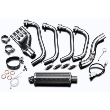 Delkevic volledig systeem Oval Carbon 350mm zonder e-keur - CB600F HORNET (2007-2013)