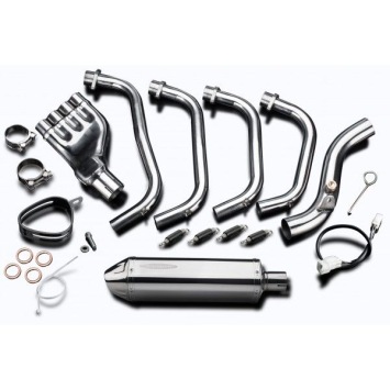 Delkevic volledig systeem Tri-Oval RVS 320mm zonder e-keur - CB600F HORNET (2007-2013)