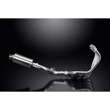 Delkevic volledig systeem Oval RVS 225mm zonder e-keur - CB600F HORNET (2007-2013)
