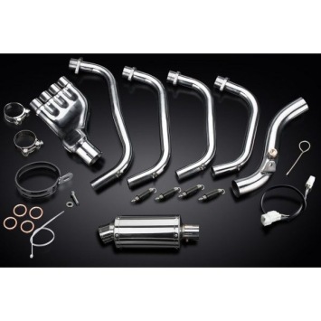 Delkevic volledig systeem Oval RVS 225mm zonder e-keur - CB600F HORNET (2007-2013)