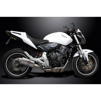 Delkevic volledig systeem Oval RVS 225mm zonder e-keur - CB600F HORNET (2007-2013)