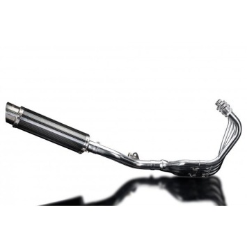 Delkevic Auspuffanlage Round Carbon 350mm ohne EG-BE - CB600F HORNET (2007-2013)