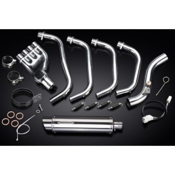 Delkevic volledig systeem Round RVS 350mm zonder e-keur - CB600F HORNET (2007-2013)