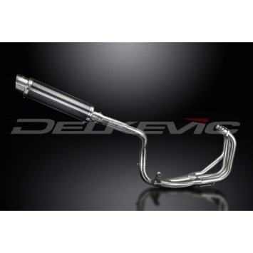Delkevic Auspuffanlage Round Carbon 350mm ohne EG-BE - CB600F HORNET (1998-2002)