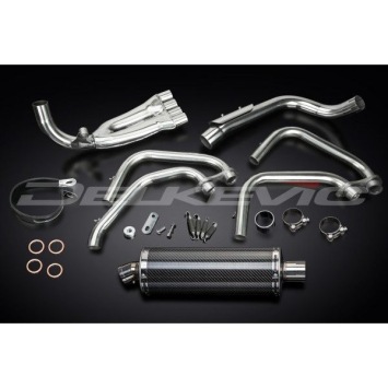 Delkevic volledig systeem Oval Carbon 350mm - CB600F HORNET (1998-2002)