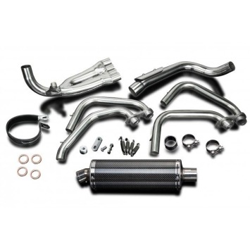 Delkevic volledig systeem Oval Carbon 350mm - CB600F HORNET (1998-2002)