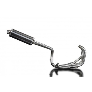 Delkevic volledig systeem Oval Carbon 350mm - CB600F HORNET (1998-2002)