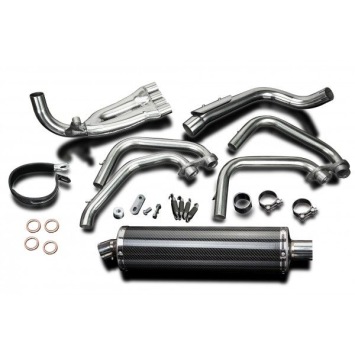 Delkevic volledig systeem Oval Carbon 450mm - CB600F HORNET (1998-2002)