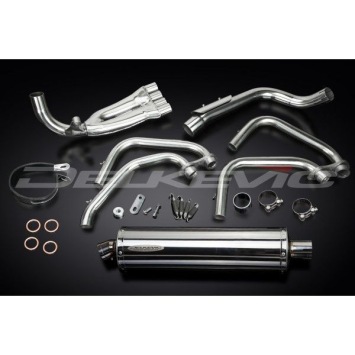 Delkevic volledig systeem Oval RVS 450mm - CB600F HORNET (1998-2002)