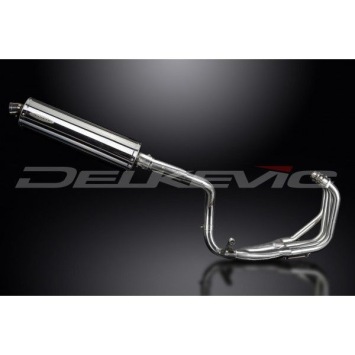Delkevic volledig systeem Oval RVS 450mm - CB600F HORNET (1998-2002)