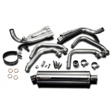 Delkevic volledig systeem Oval RVS 450mm - CB600F HORNET (1998-2002)